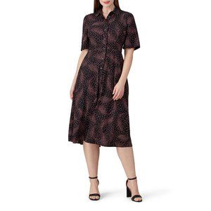 kate spade new york Meadow Smocked-back Black Shirtdress